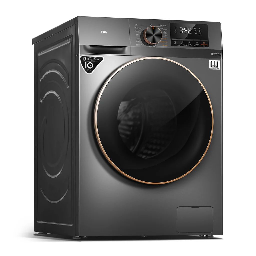TCL Washing Machine, Inverter Front Load (10KG) Wash & Dry